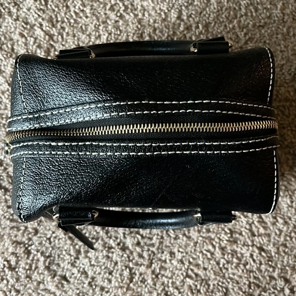 Kate spade Tarrytown Betty black pebbled leather satchel handbag NWOT